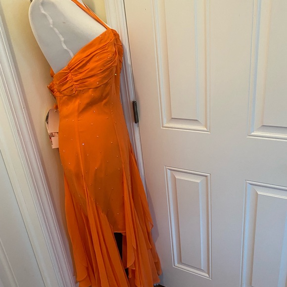 Alfred Angelo Halter cocktail gown Latin Dancer size 12 PROM - Picture 5 of 14